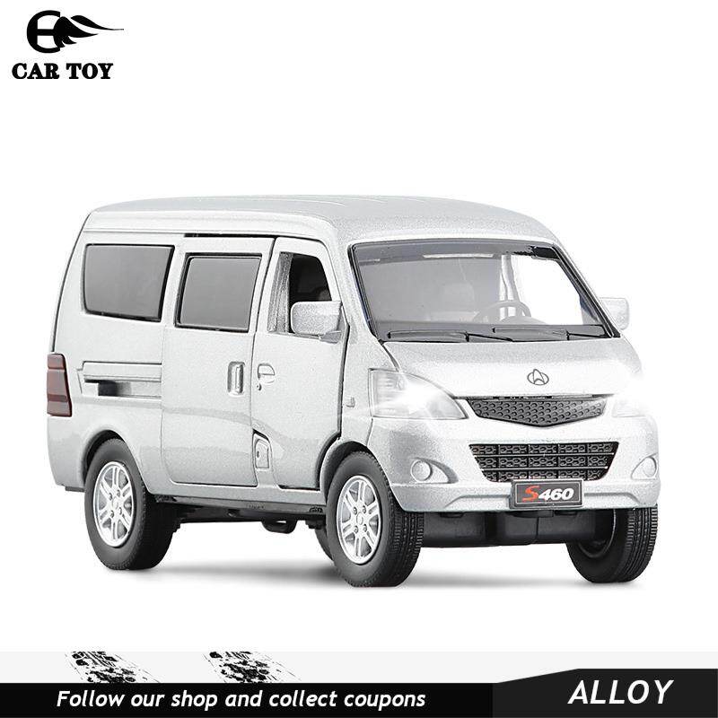 Mini Van Alloy Model Truck For Boys 1/24 Scale Metal Diecast Toy