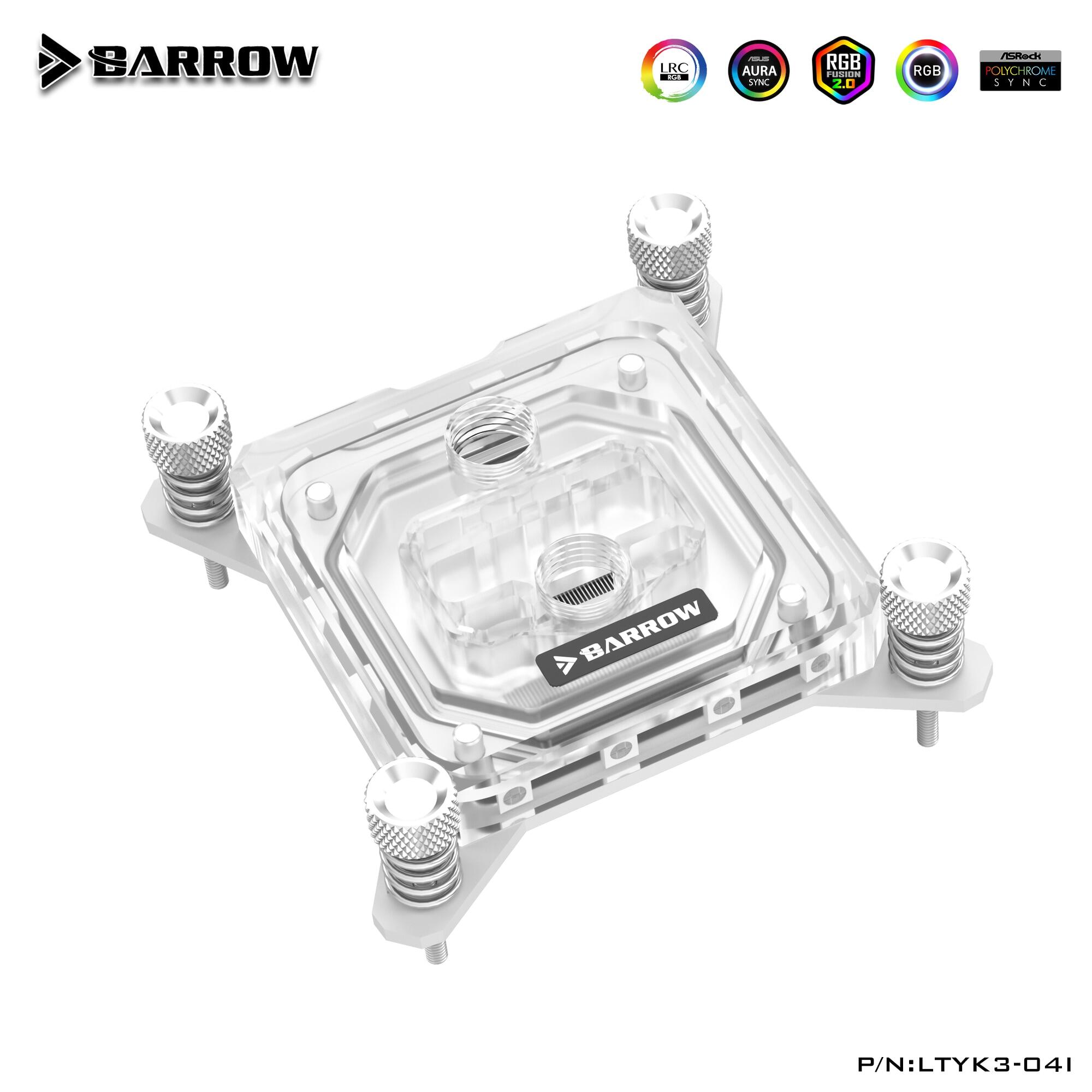 Barrow CPU Water Cooling Block For AMD INTEL LGA1700/115x/AM4/AM3