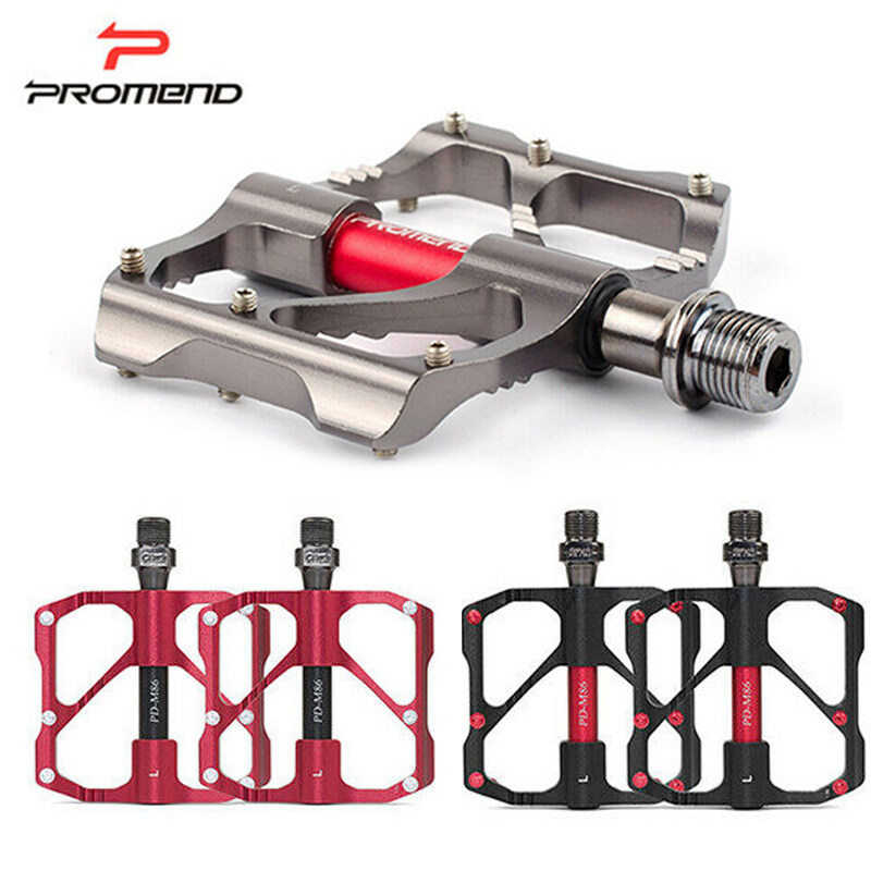 PROMENDบันไดจักรยานอลูมิเนียมอัลลอย3แบริ่งลื่นแป้นถีบจักรยานภูเขาเบามากแผนที่ขี่จักรยานแบบกว้างจักรยานอุปกรณ์เสริม