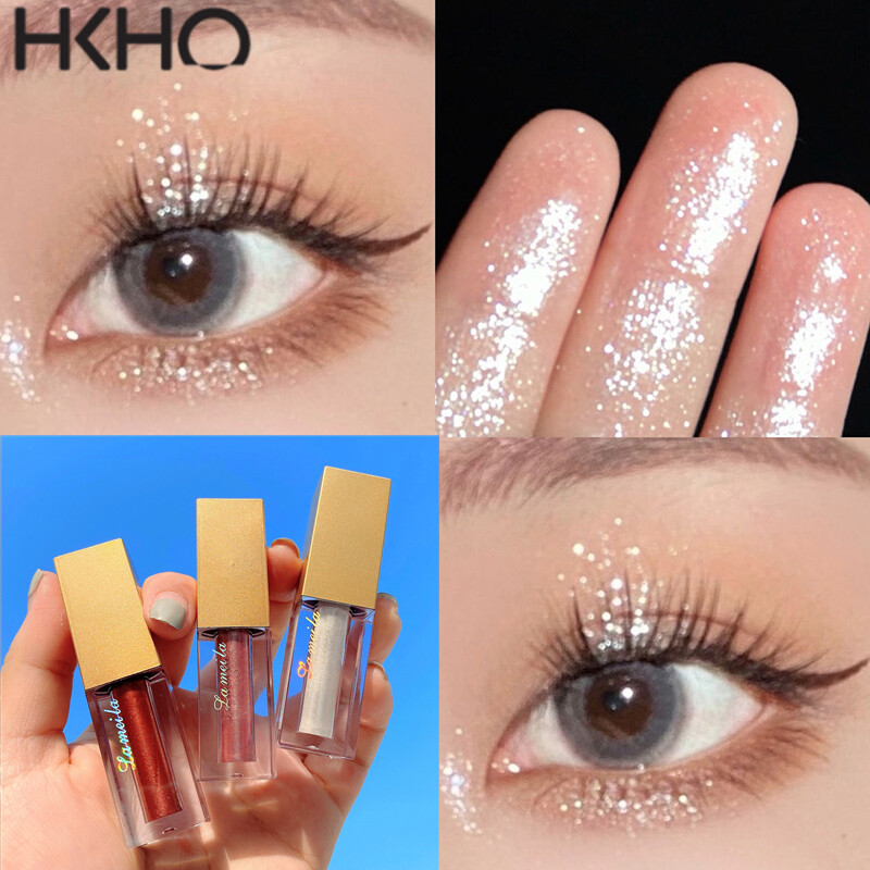 Hkho phấn mắt kim cương sáng màu phấn mắt dạng lỏng lấp lánh ánh sáng lấp lánh