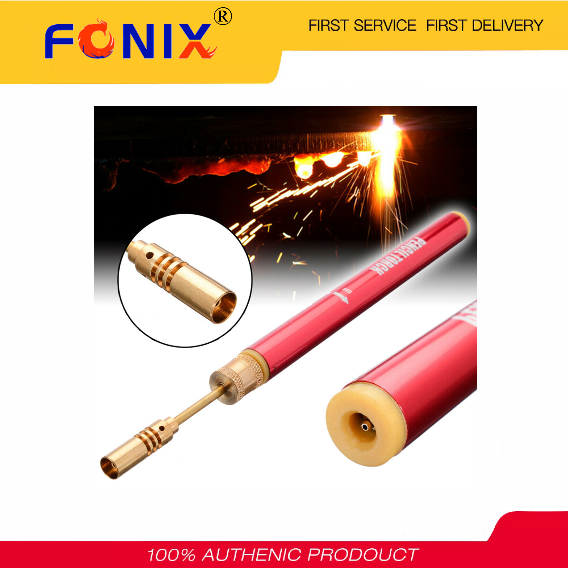 [Hàng Có Sẵn] Bút Hàn FONIX Dụng Cụ Thổi Khí, Súng Hàn Mỏ Hàn Mini Bằng Sắt Đầu Đốt Bút Hàn Không Dây Cho Dụng Cụ Cắt Nóng