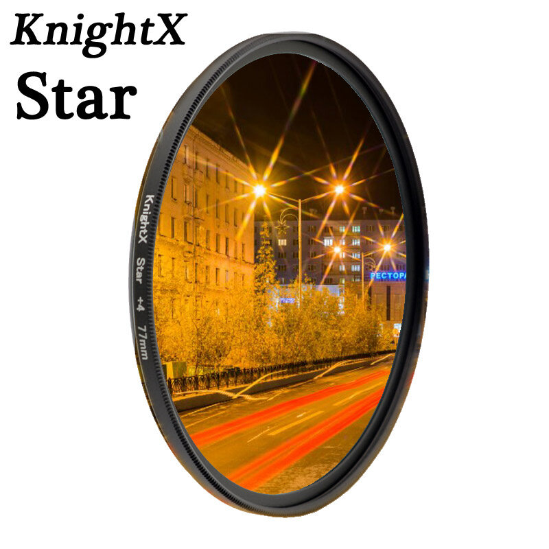 Knightx ดาวสาย 4X 6X 8X กรองสำหรับ Canon Nikon อุปกรณ์เสริม 500D 60D D5100 D600 ภาพสี 18-135 อุปกรณ์เสริม D70 DSLR 200D 49 มิลลิเมตร 52 มิลลิเมตร 55 มิลลิเมตร 58 มิลลิเมตร 62 มิลลิเมตร 67 มิลลิเมตร 72 มิลลิเมตร 77 มิลลิเมตร