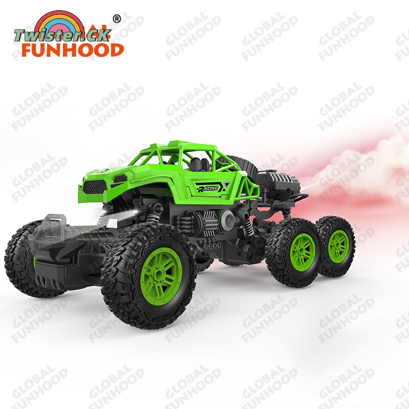 Twister.CK Remote Control Racing Car 6-channel Automatic Demonstration Spray Remote Control Climbing Car With Searchlight ราคา 340 บาท*ส่งฟรี