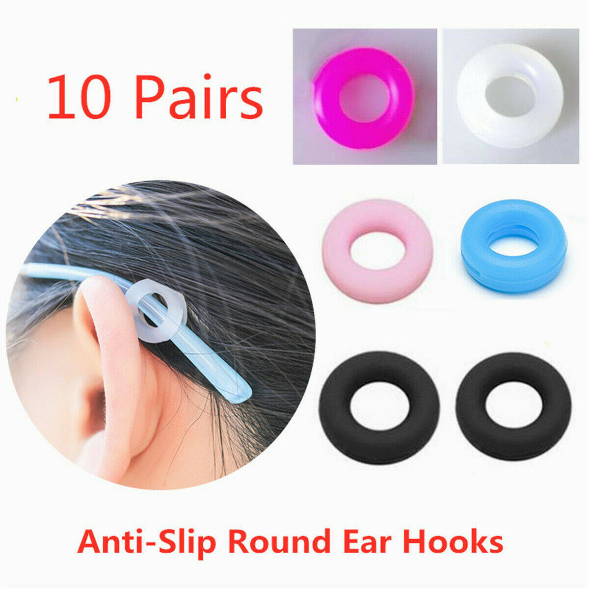 [Lady Đường] 20 Cái/bộ Chống-Trượt Thoải Mái Tròn Kính Hạ Đền Silicone Tay Áo Trên Bán