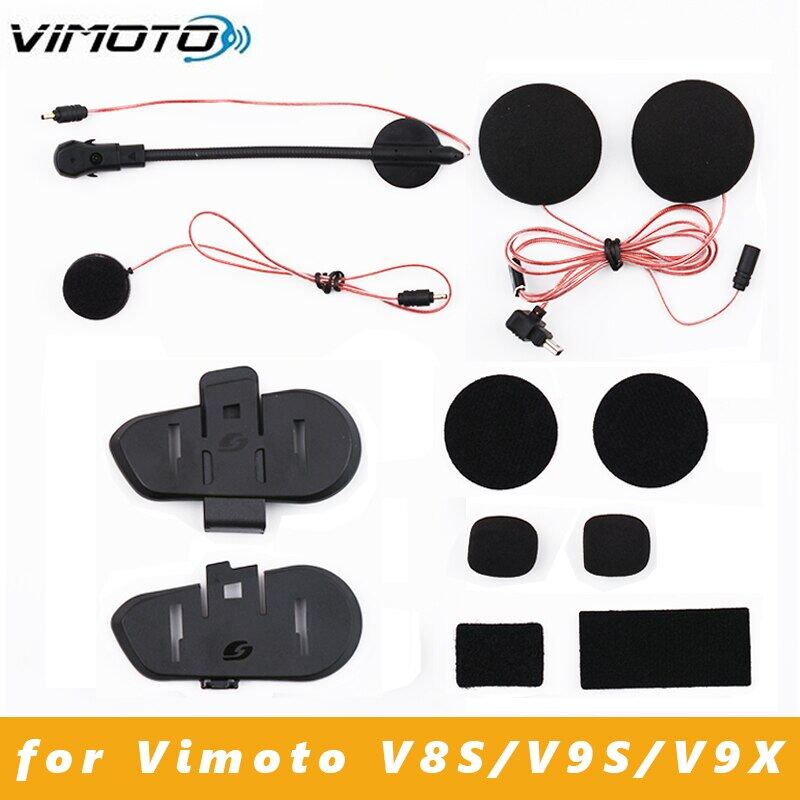 Ban đầu vimoto V8S/V9S/v9x Mũ bảo hiểm Bluetooth tương thích Tai nghe cơ sở Bộ micrô phụ kiện