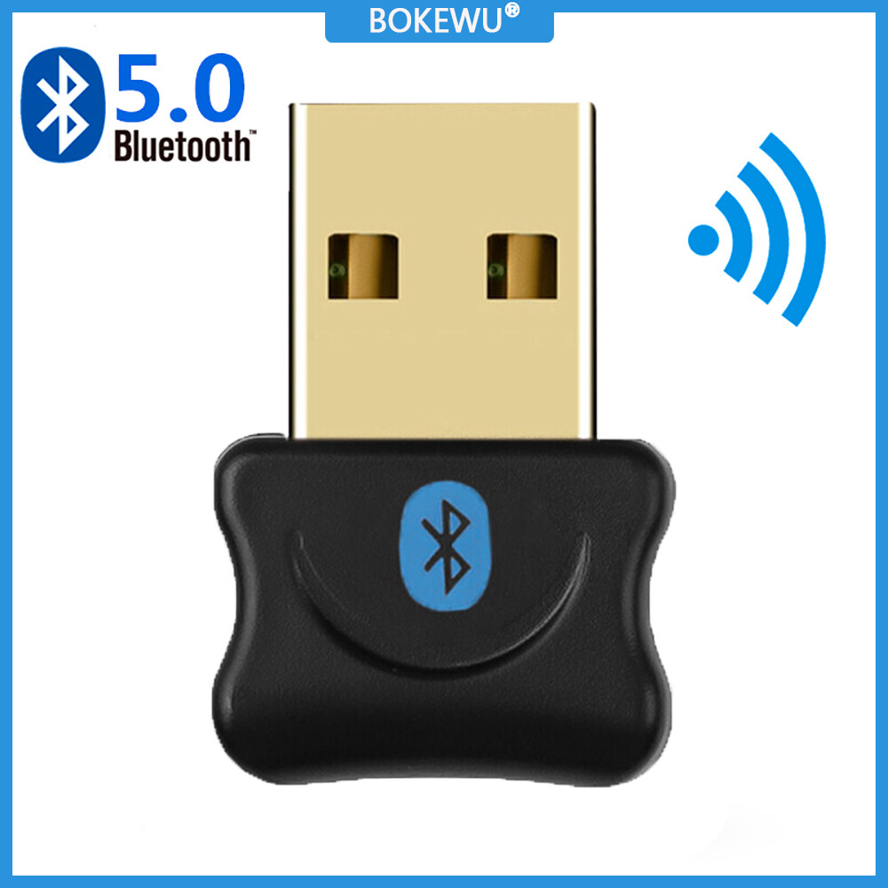 BOKEWU Bộ Chuyển Đổi USB Bluetooth 5.0 Bộ Thu Phát Âm Thanh Dongle Bộ Chuyển Đổi USB Không Dây Cho Máy Vi Tính Máy Tính Xách Tay