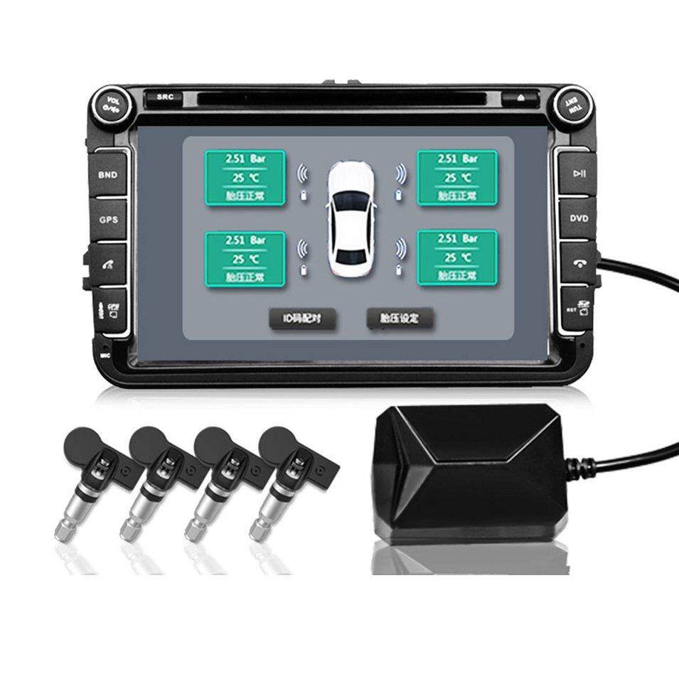 ร้อนขายรถการตรวจสอบแรงดันยางรถยนต์ระบบ USB ยางเซ็นเซอร์ระบบ CST-TY06 USB