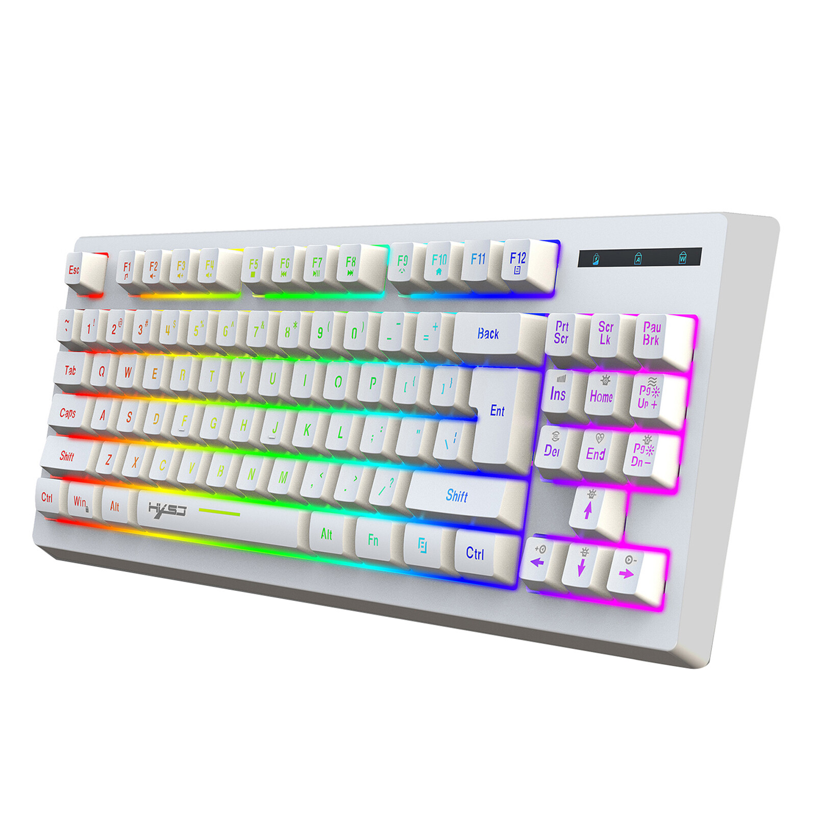 Geniusc L100 Bàn phím không dây Nhạy Cảm Không Thấm Nước Ergonomic 2.4Ghz Phim RGB Bàn phím không dây có đèn nền bàn phím không dây Cho Máy tính văn phòng Bàn Phím Chống Mài Mòn