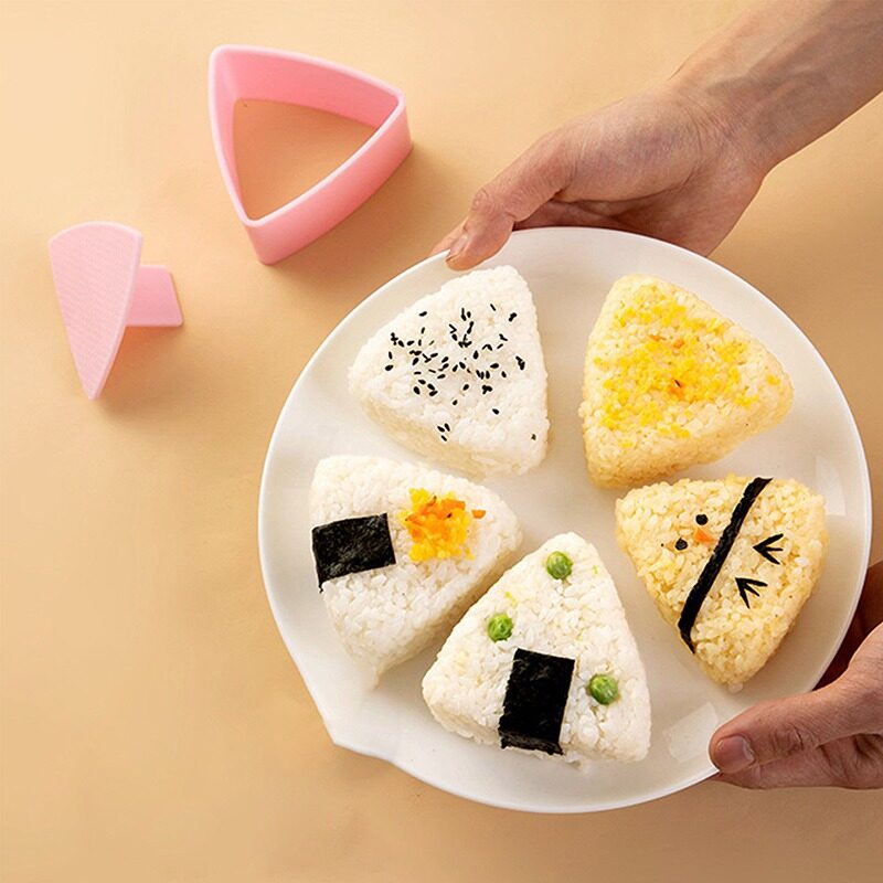 Bento Press Japanese Maker Triangular Kit Accessories Rice Sushi DIY