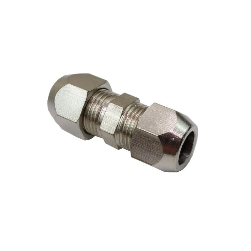 Phụ kiện nén mạ niken đồng thau đầu nối thẳng 4 6 8 10 12 mm od