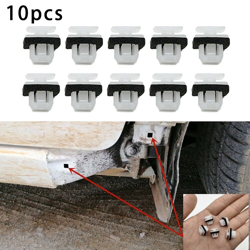 For Honda Car Sill Moulding Side Skirt Trim Clips White and Black