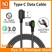 MCDODO USB Data For iPhone For Type C For Micro USB 90º Fast Charging usb c cable Data Cord Android Charger usb-c 2.4A Apple Huawei Xiaomi Samsung OPPO