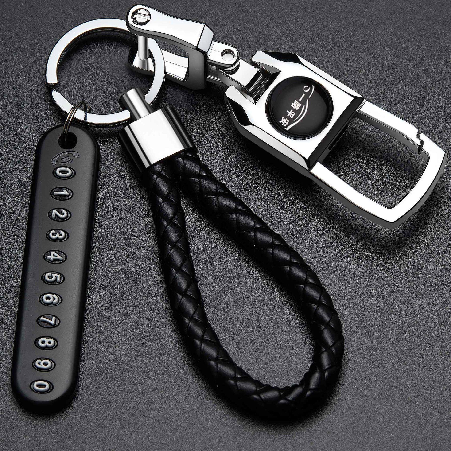Huiyisunny móc khóa xe hơi móc khóa kim loại hợp kim sáng tạo cho nam móc chìa khóa móc chìa khóa quà tặng cho toyota rush wigo vios unnova corolla phụ kiện