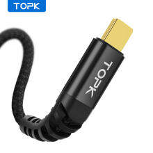 TOPK AN42 USB Cable Nylon Braided Charging Cable for iPhone 11 Pro Max Xs Max 8 7 6 Plus 5 5s iPad 0.5M 1M 2M