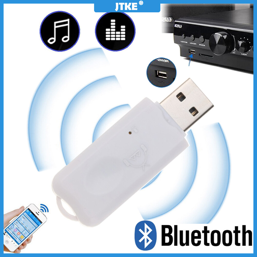 JTKE Bộ Thu Bluetooth USB Bộ Chuyển Đổi Âm Thanh Không Dây Dongle Âm Thanh Nổi Loa Máy Nghe Nhạc MP3 Trên Xe Hơi Có Micrô