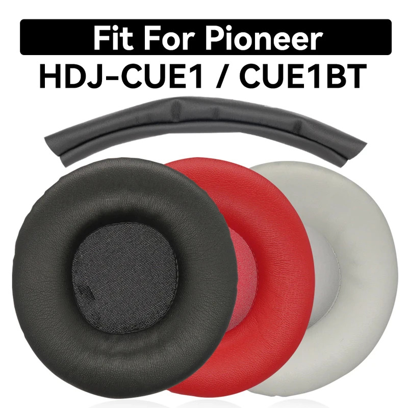 Coussinets D'oreille (Ear Pads) De Remplacement Pour Casque Pioneer HDJ-X5/X7/X10 - Cuir Protéiné - Noirs