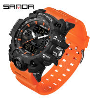 Sanda Military Industry Quality Trend Waterproof and Anti drop Multifunctional Outdoor Sports Watch SD6126-11