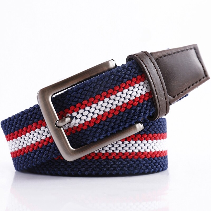 Korean original Fairliarˉ PXGˉPING¯❈卍△ Genuine men's and women's golf stretch woven belt business casual canvas belt men's and women's Korean version of the belt tide