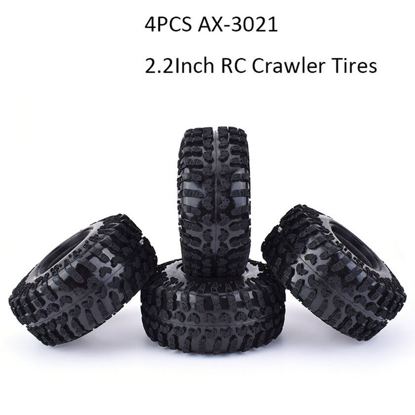 4Pcs AUSTAR AX-3021 2.2Inch Rubber Tires Tyre for 1 10 Traxxas D90 SCX10