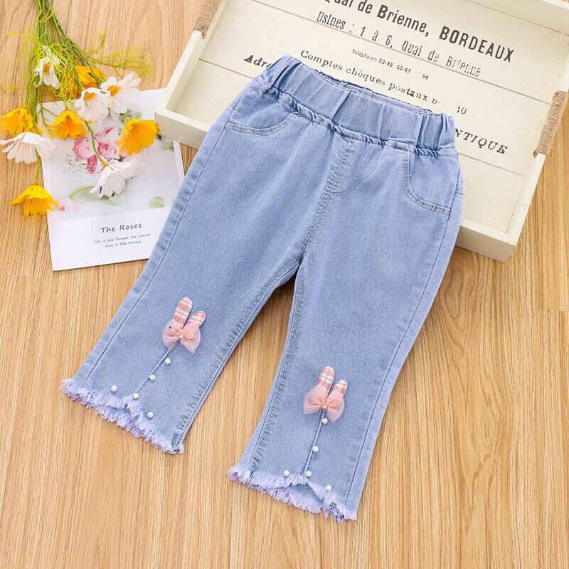 Summer Fashion 5 6 7 8 9 10 11 12 13 Years Kids Girls Jeans Denim Shorts  Trousers Clothes Children Girl Short Pants Clothing Kids Baby Girls Jeans  Shorts Denim Clothing Trousers