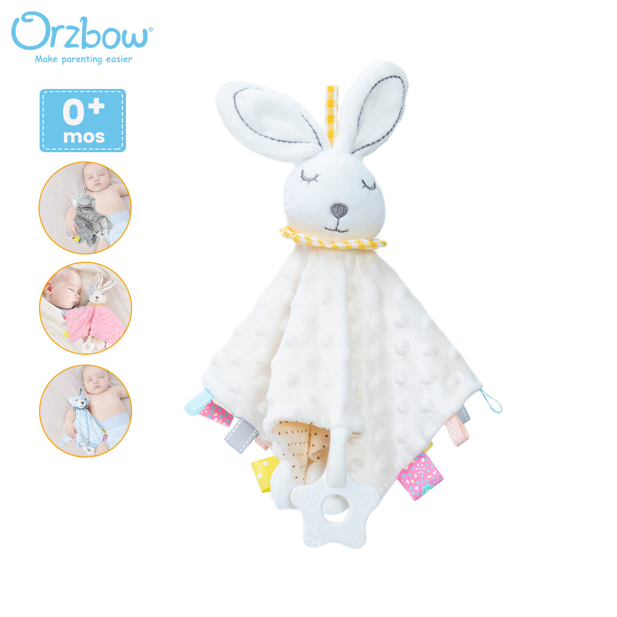 Khăn Xoa Dịu Nhãn Đậu Hà Lan Cho Bé Orzbow Có Thể Được Nhập Khẩu Thoải Mái Cho Bé Đi Kèm Búp Bê Ngủ Nhồi Bông Thú Nhồi Bông