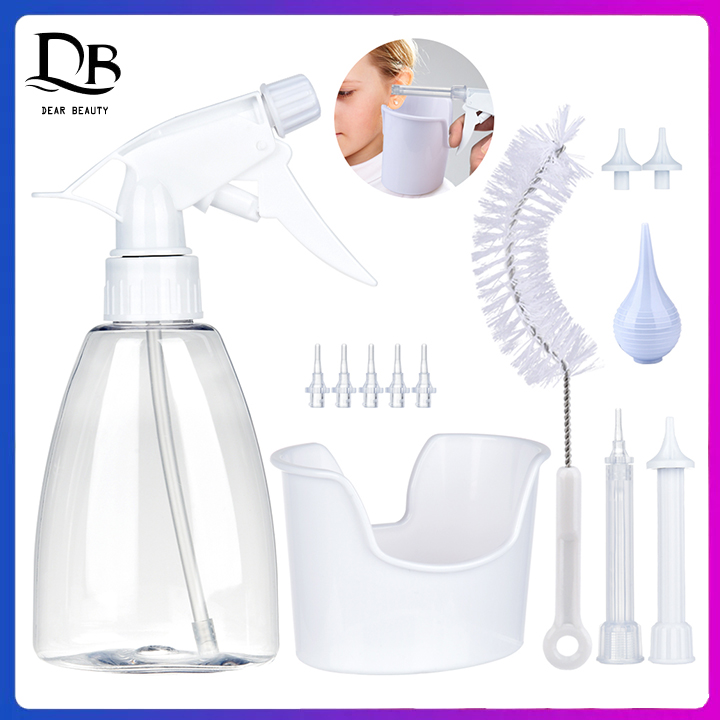Dearbeauty 300ml Ear Wax Removal Tool Kit Ear Irrigation Washer Bottle System Ear Pick Cleaning Set With 5 Replacement Tips Ear Cleaner ราคา 284 บาท*ส่งฟรี