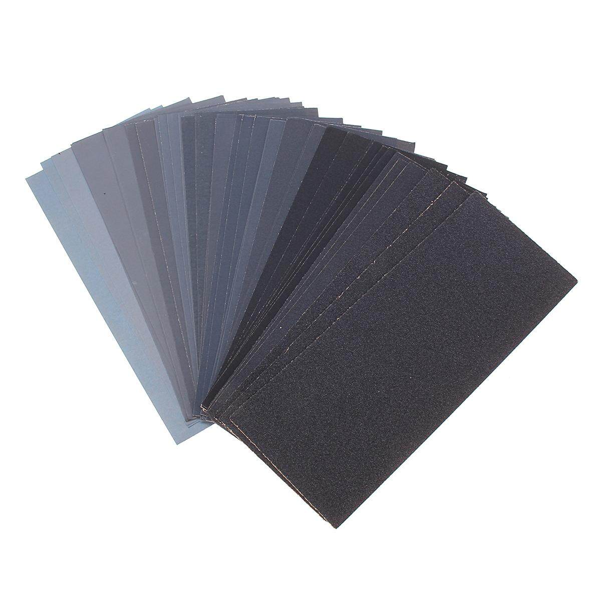 Generic 42Pcs 1205000 Grit Sandpaper Wet Dry Assorted Wood Smooth