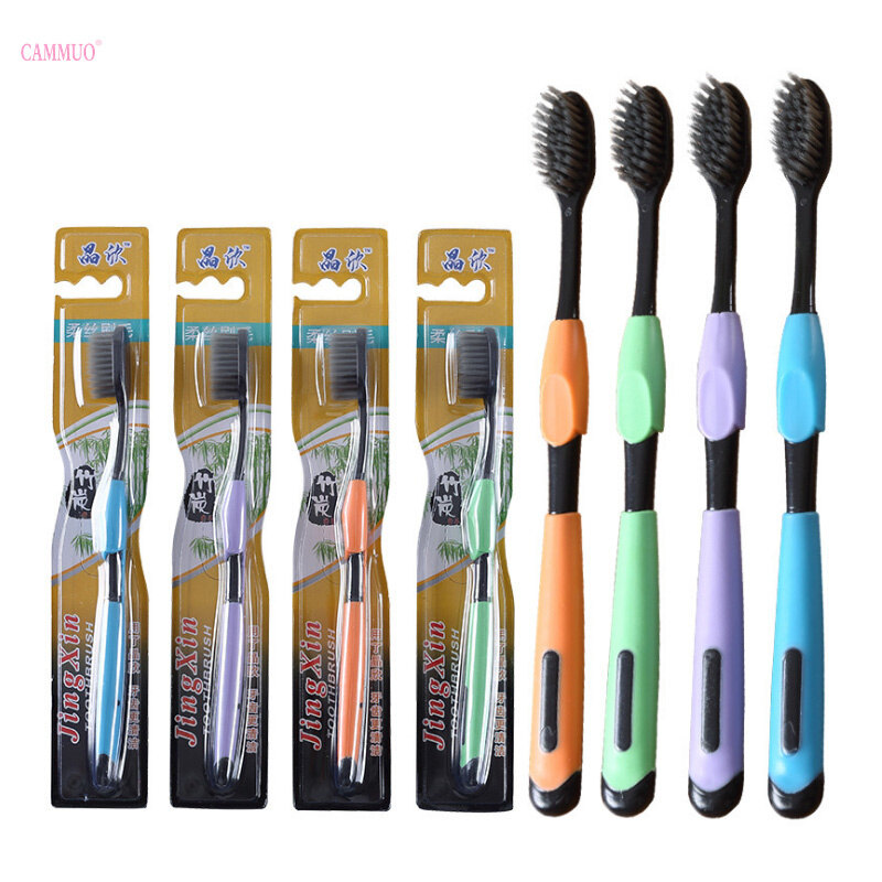 Cammuo 4 Cái Bàn Chải Đánh Răng, Bàn Chải Than Tre Mềm Sinh Thái Thân Thiện Với Bàn Chải Đánh Răng, Nhà Ở