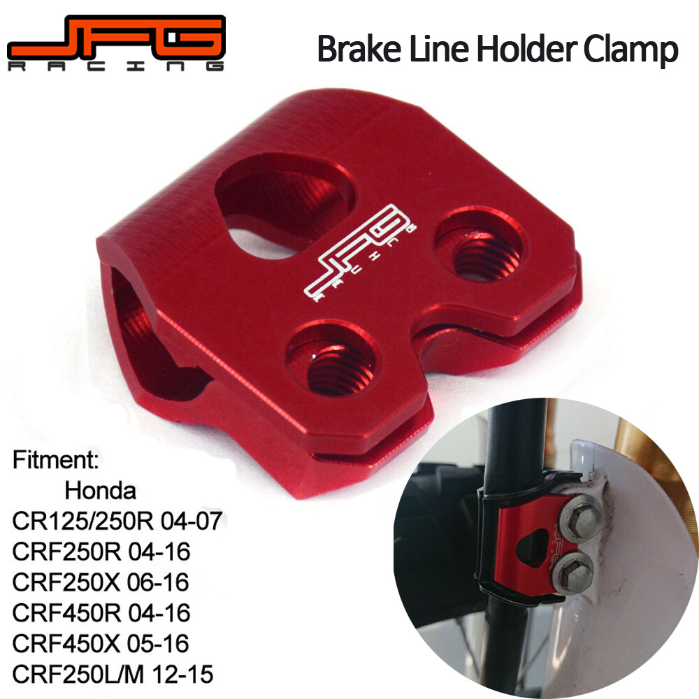 Jfg Racing Xe Máy CNC Dây Phanh Kẹp Ống Chủ Cho CR125 CR250 CRF250R CRF250X CRF450 R X CRF250L M Kẹp Pit Xe Mô Tô Địa Hình Xe Motocross Phụ Tùng Xe Máy Phụ Kiện