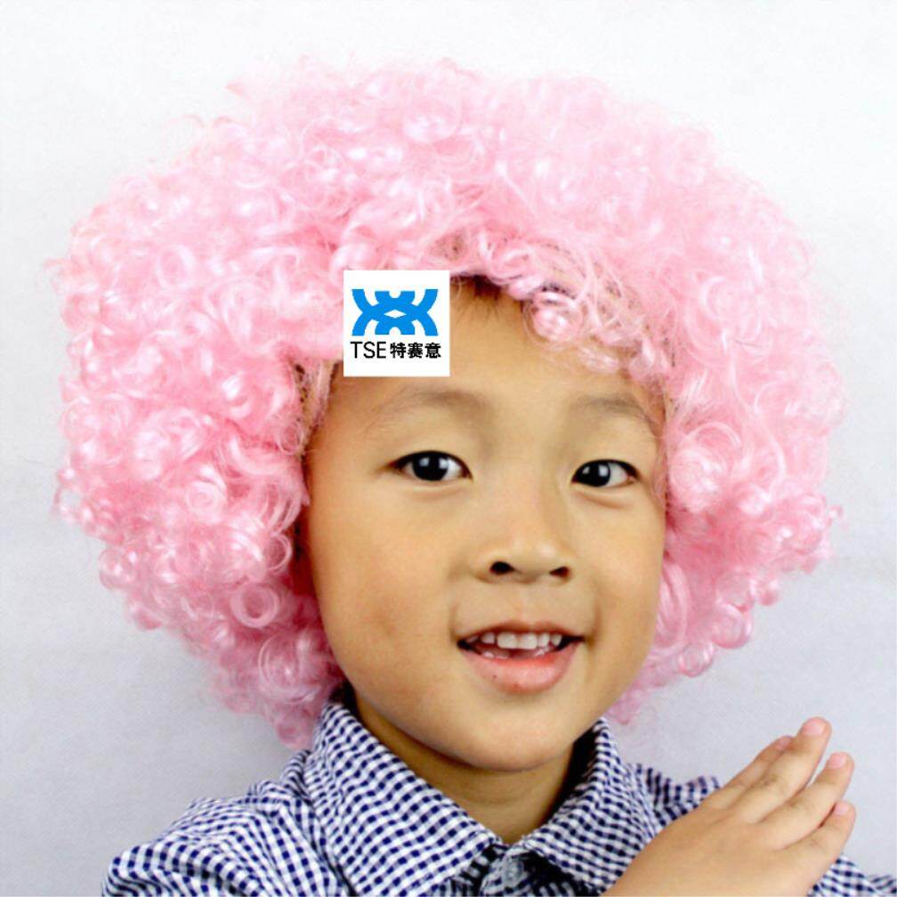 pink yarn wig