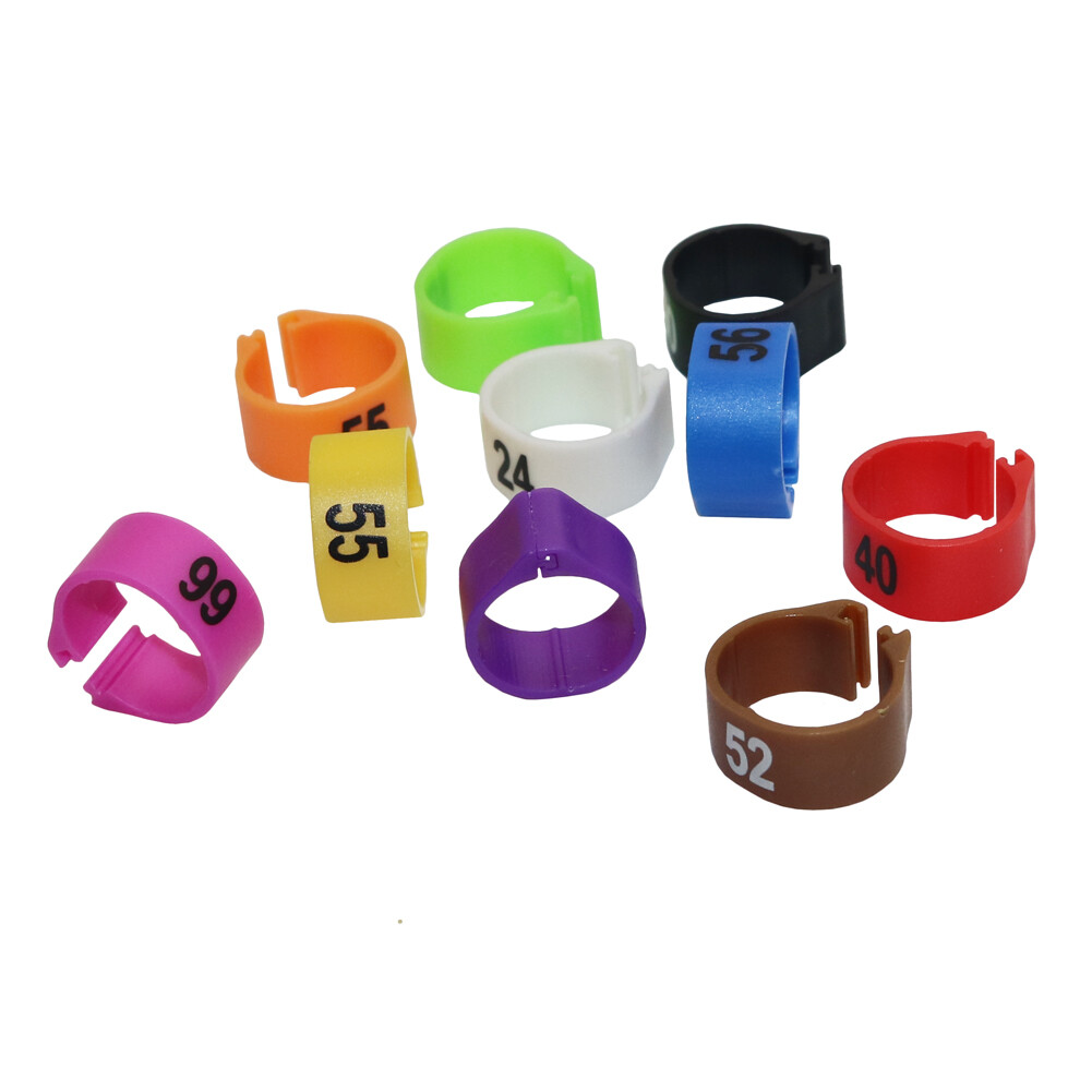 100 chiếc kẹp chim bồ câu bằng nhựa 12/14mm Vòng chân chim Vòng chim cút với số lượng 1-100 Vòng gà vòng chân gà lôi Vịt Chim gia cầm dụng cụ cho ăn