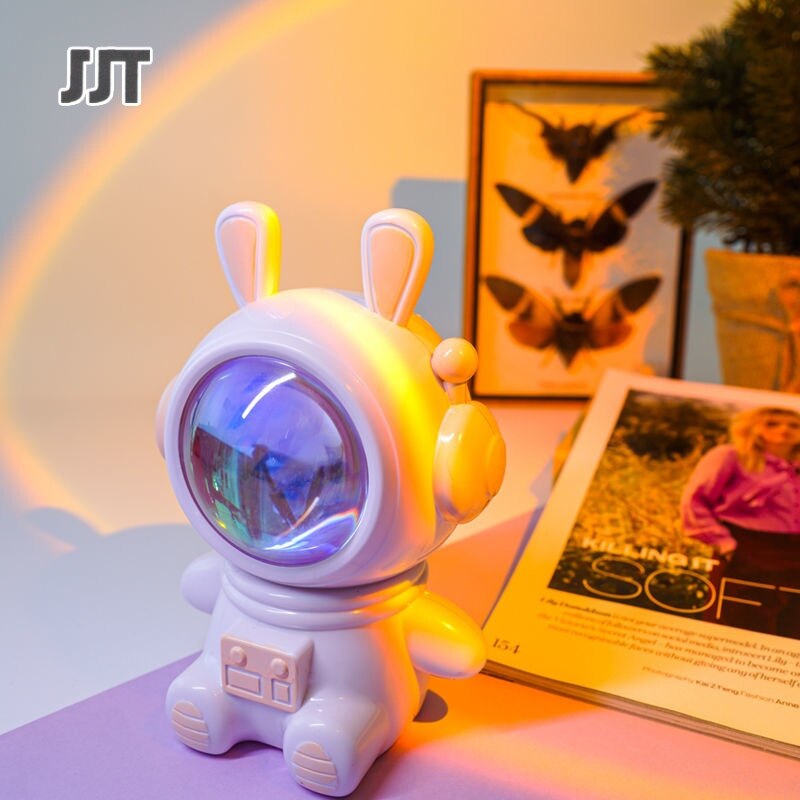 JJT Đèn trang trí phòng màu đèn tiệc đèn bàn đèn cổ tích ánh hoàng hôn đèn LED ánh sáng đầu giường ánh hoàng hôn nhẹ hình chiếu ánh hoàng hôn phòng ngủ ánh sáng ban đêm