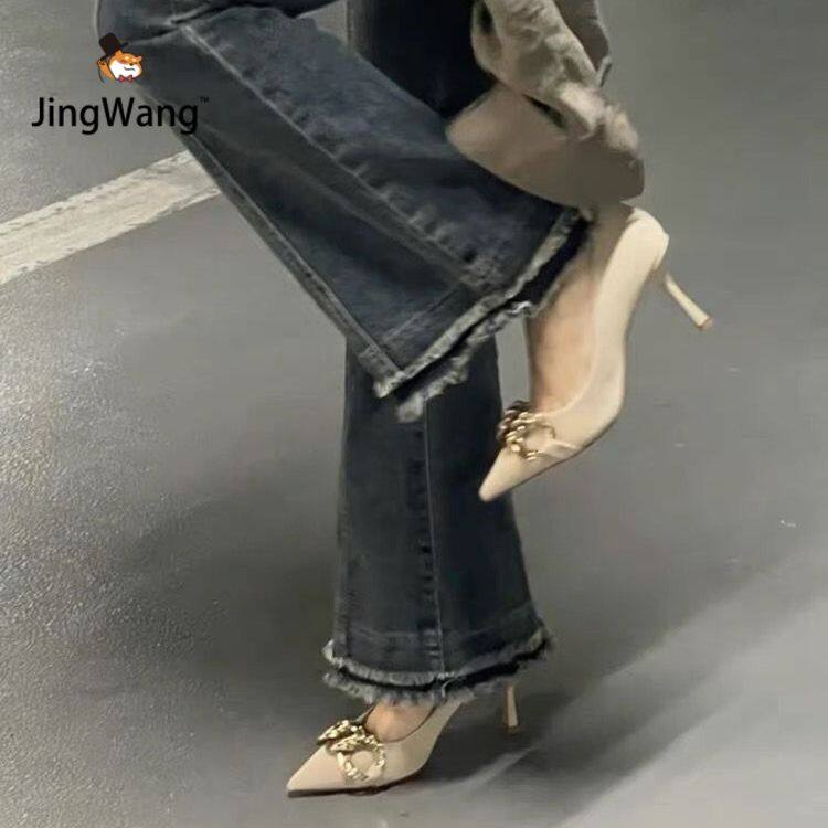 JingWang Free Shipping Miễn phí vận chuyển Giày Cao Gót Nữ Chaussure Hàng