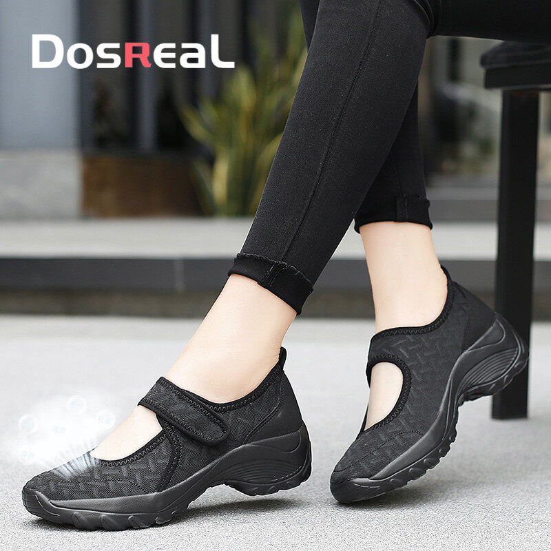 DOSREAL New Women Shoes Casual Increase Summer Sandals Non-slip Platform Sandal For Women Breathable Mesh Outdoor Walking Slippers Big Size 42 ราคา 582 บาท*ส่งฟรี