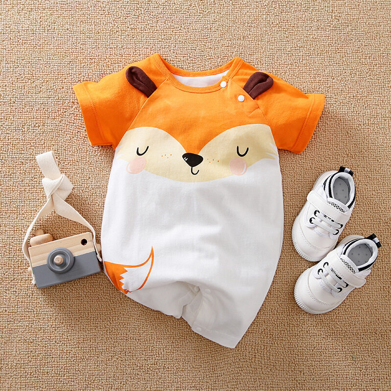 Fox print hot sale baby clothes