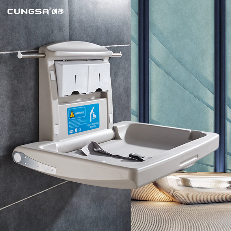 86x54x48cm Baby Nursing Table Foldable Nursing Table Multifunctional Wall-mounted Seat Nursing Bed Bathroom Baby Changing Table ราคา 2,590 บาท*ส่งฟรี