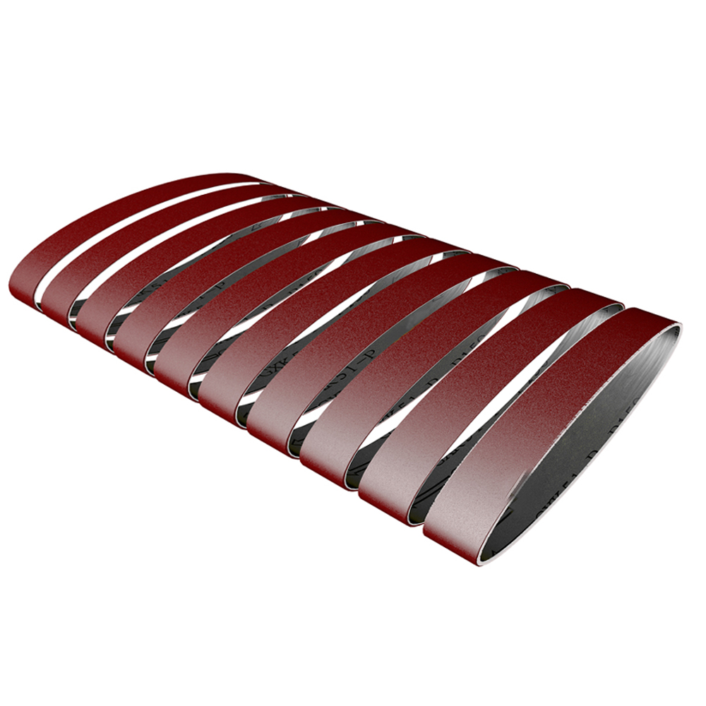 10pcs Sanding Belts Set 60-1000 Grit Grinding and Polishing Replacement for Angle Grinder For Mini Electric Belt Sander