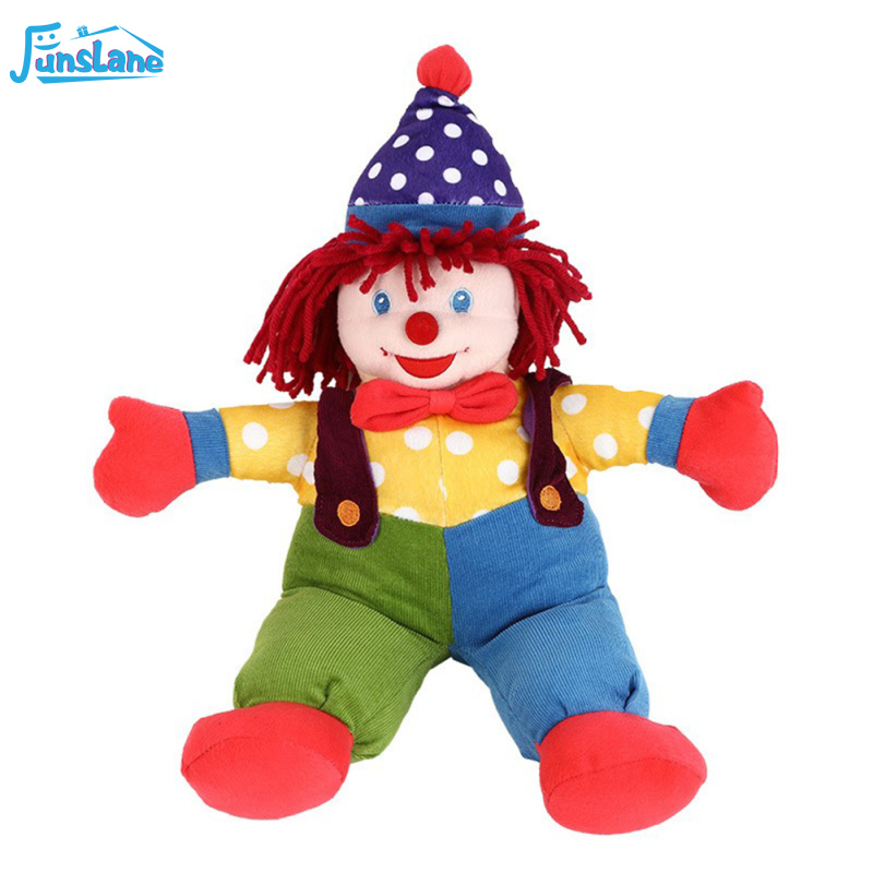 FunsLane 47cm Clown Plush Hand Puppet Doll Toys Soft Short Plush Story Game Education Props For Birthday Gifts ราคา 445 บาท*ส่งฟรี