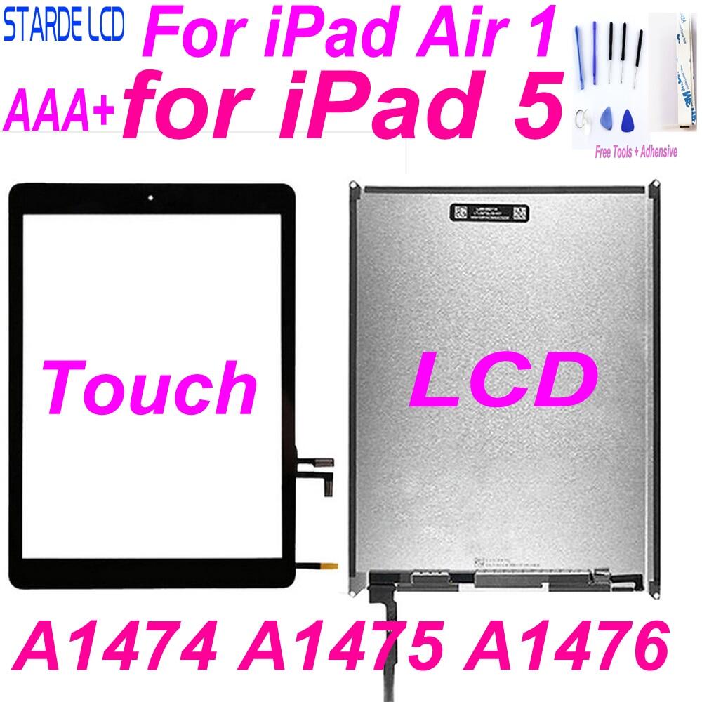 Aaa + cho ipad 5 lcd cho ipad air 1 a1474 a1475 a1476 màn hình cảm ứng số hóa màn hình lcd thay thế màn hình 9.7''