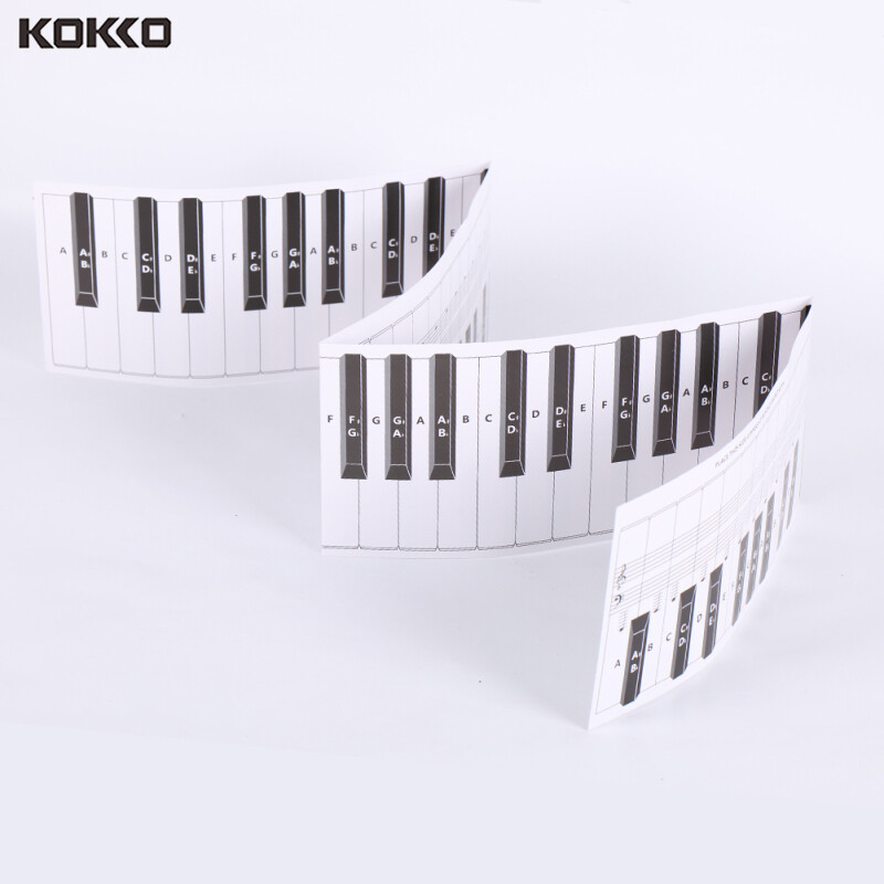 Biểu đồ phím đàn piano kokko bàn phím đàn piano, hướng dẫn bàn phím giấy tập thể dục đàn piano đàn piano vẽ tương phản cho nhân viên, âm sắc biểu đồ