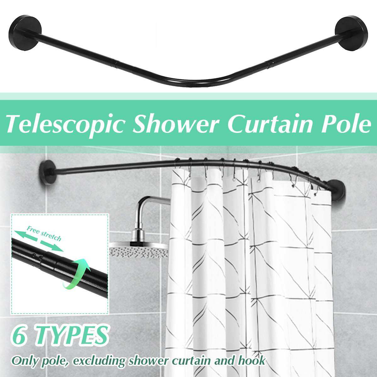 Black Shower Curtain Rod Best In Singapore Aug 2022 Lazada Sg