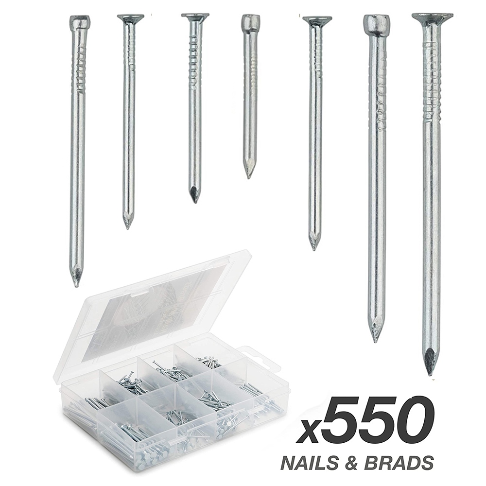 【Fire hot】 ZOOWOOY 550Pcs Cross Flat Head Self Tapping Screw Assortment Kit Wood Thread Nail Sets DIY Countersunk Smal Scres