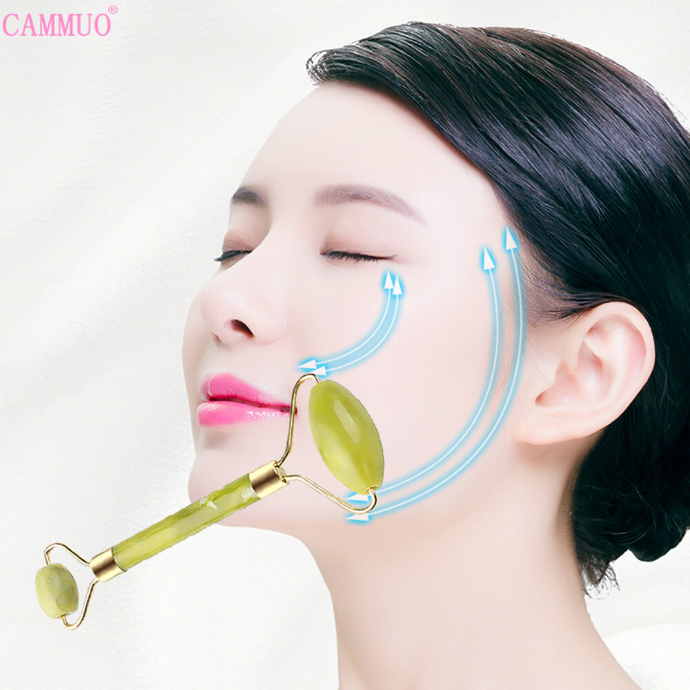Cammuo Con Lăn Kim Massage Mặt Ngọc Bích Con Lăn 2 Đầu Nâng Cơ Mặt Máy Massage Làm Đẹp Giảm Béo Công Cụ Dành Cho Nữ