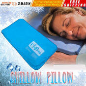 Cool Gel Hypoallergenic Chillow Pillow for Muscle Relief and Sleep