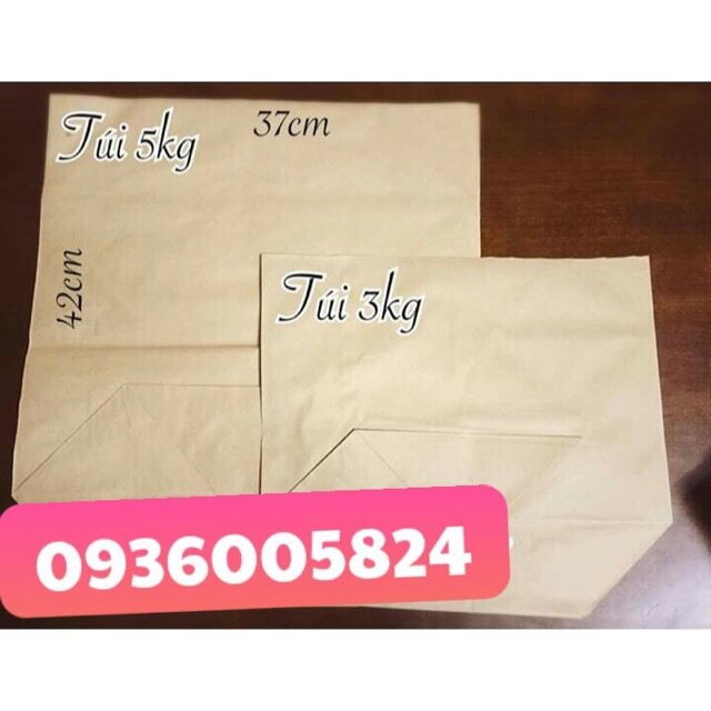 50 Túi Giấy T5 ( 37X42) Túi Giấy Kraft