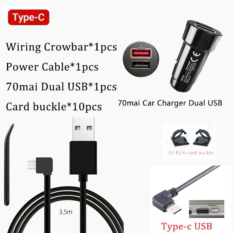 for 70mai Charging Cable for 70mai Omni X200 & M500 70mai Cable type