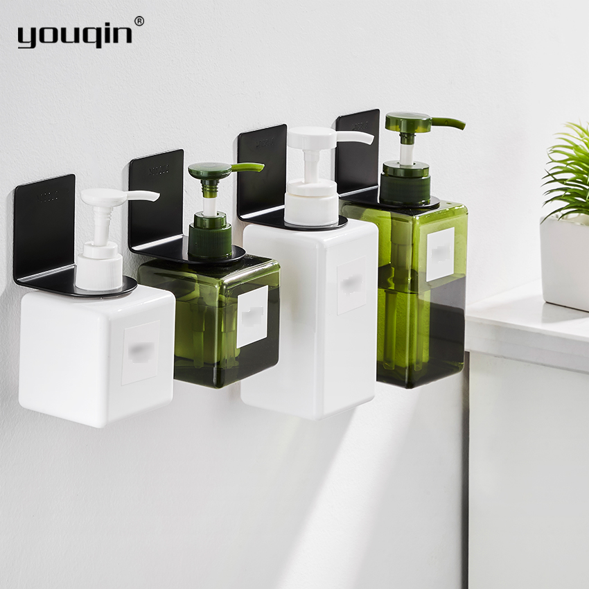 Youqin 1 chiếc giá để vòi hoa sen giá để chai dầu gội gắn tường bằng thép không gỉ giá đựng sữa tắm giá đựng xà phòng lỏng giá tự dính giá treo chai lọ dụng cụ sắp xếp phòng tắm bình đựng xà phòng