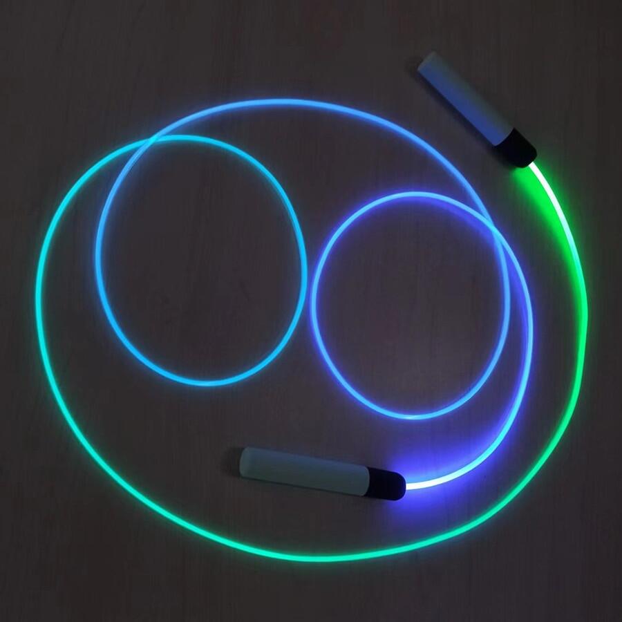 7 màu sắc trong một đèn LED phát sáng cầu vồng dây nhảy cho trẻ em và ánh