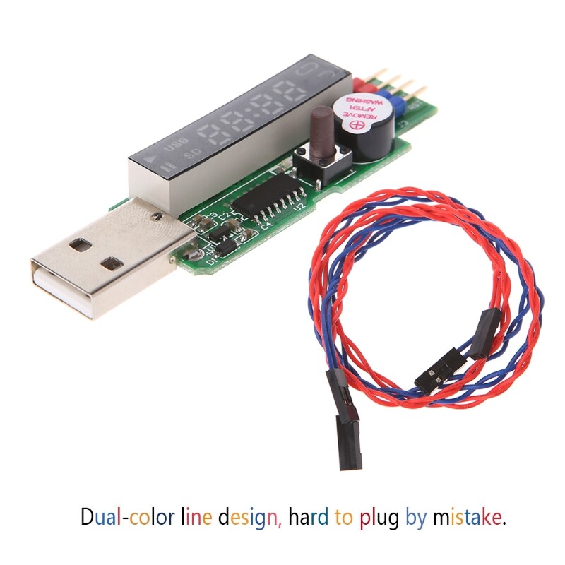 Thẻ USB 2.0 V9.0 Máy tính Màn hình xanh đã tạm dừng Tự động khởi động lại Máy khai thác mà không có nhựa trong cho vỏ