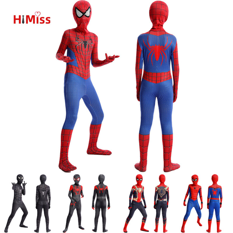 Himiss trẻ em trang phục siêu anh hùng nhện Halloween người đàn ông phù